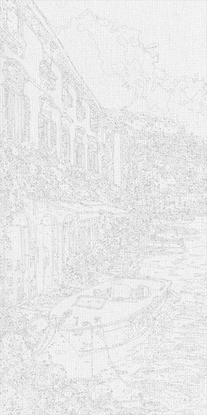 Maľovanie podľa čísel krajinka - Prímorské pobrežie 40×80 cm LW 5159