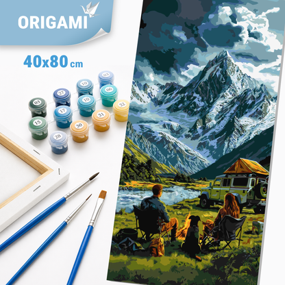 Maľovanie podľa čísel na ráme 40*80 cm - Cesta za snom - Krajinka - LW 5174