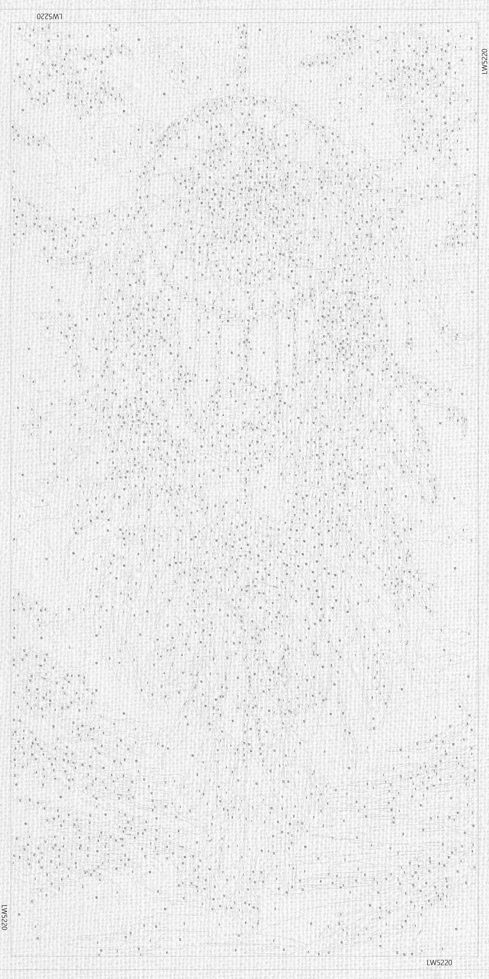 Maľovanie podľa čísel na ráme 40*80 cm - Lapač snov - Krajinka s metalickými farbami - LW 5220