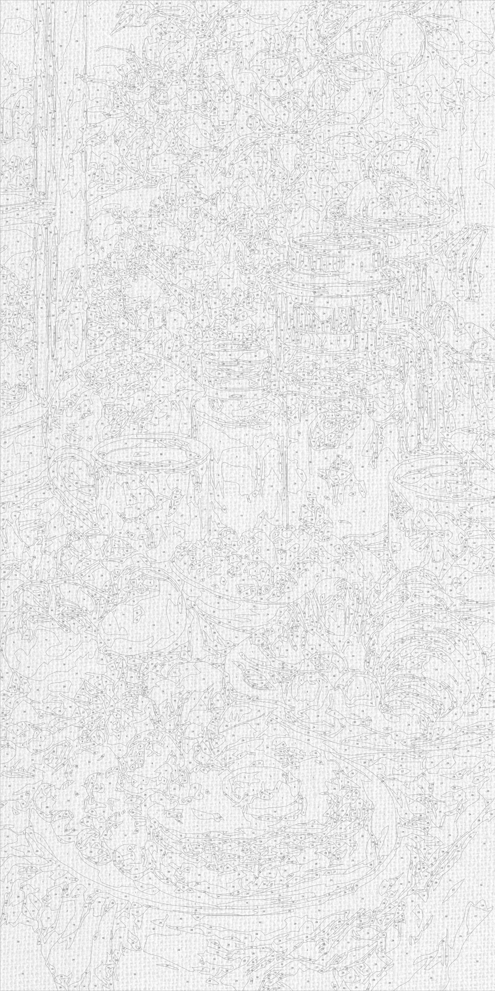 Maľovanie podľa čísel na ráme 40*80 cm - Raňajky v záhrade - Zátišie - LW 5255