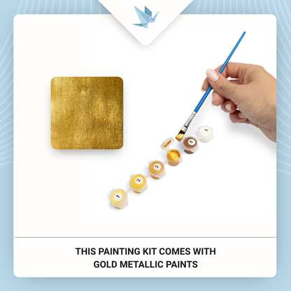 Maľovanie podľa čísel Ľudia. Dievča pod Mesiacom. Vesmír (s metalickými farbami) 40*50 cm LW 3401