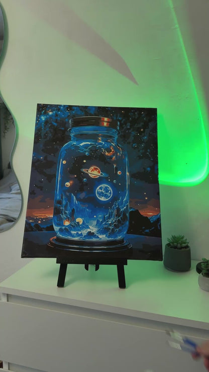 Maľovanie podľa čísel na ráme 40*50 cm – Kozmický priestor LW 3417