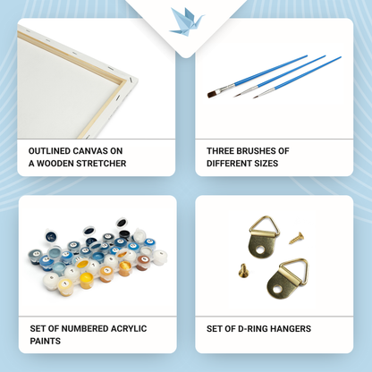 Maľovanie podľa čísel – Anime. Nezuko Kamado (Démonický meč) 40*50 cm LW 31519